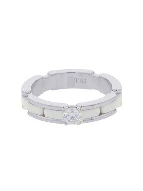Chanel Ring Ultra Collection Diamond 18K White Gold Ceramic